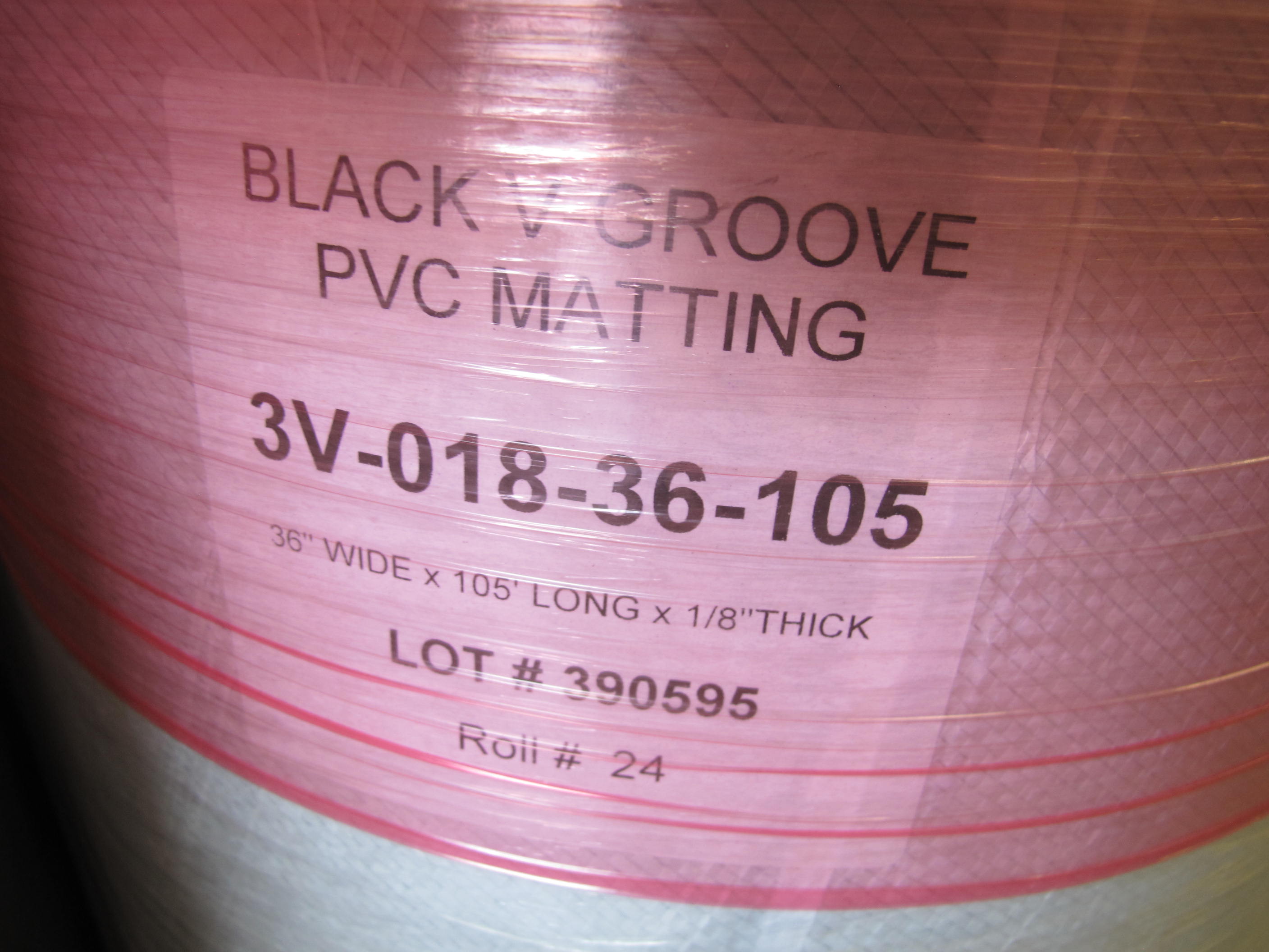 LOT (40) MATS, 36" X 105' X 1/8" THK SIZE, RUBBER MATERIAL. FLOOR MAT (W-44) LOADING & HANDLING FEE $30-
